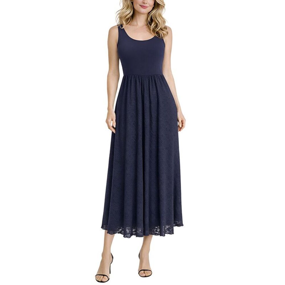 Tash + Sophie Womens  Sleeveless Knit Dress, Navy